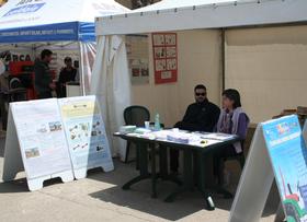 Lo stand della Asl di Viterbo alla mostra mercato di Tarquinia