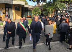 Alcune immagini della visita di Zingaretti a Tarquinia